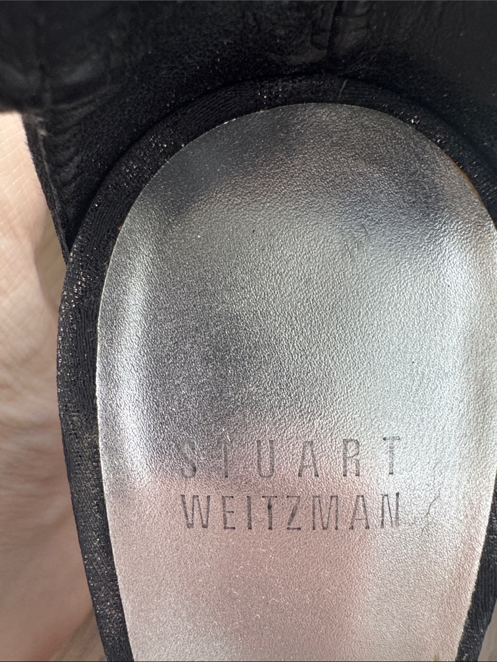 Stuart Weitzman Black Lace-Up Stiletto Sandals - Picture 2 of 3